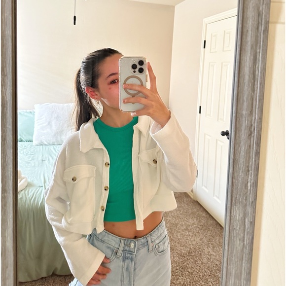 boutique brand towel shacket - Picture 2 of 6